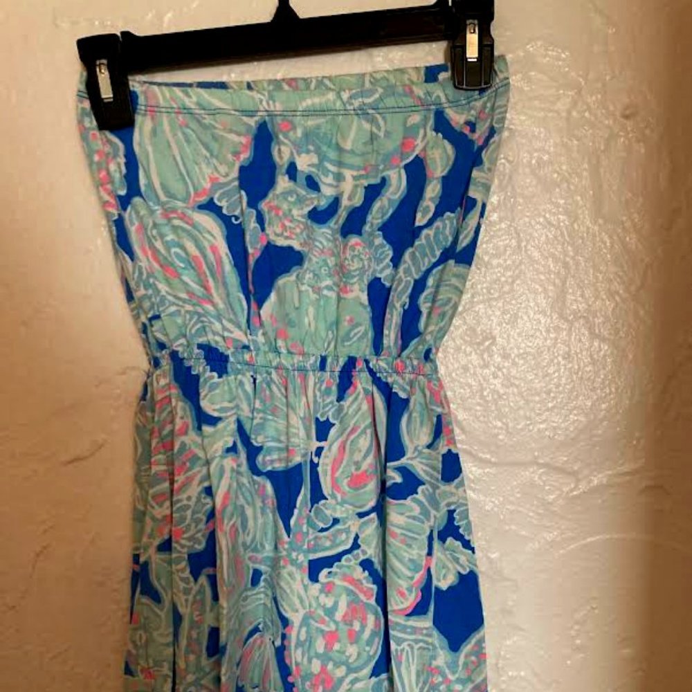 Lily Pulitzer Strapless Cotton Dress XXS